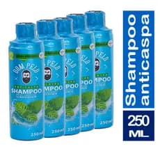 Kit 4 Shampoos Anticaspa Dom Pelo 250ml Nova Fórmula - 3 em 1 para Cabelo, Barba e Bigode - Pronta Entrega