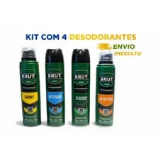 Desodorante Aerossol Brut Men 150ml Fragrâncias