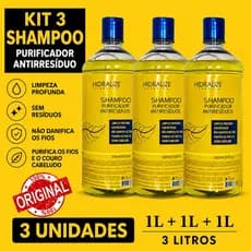 Kit shampoo Purificador Antiresíduos Hidralise