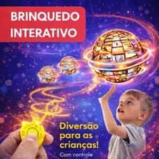 Bola Spinner Voadora com LED Boomerang e Controle