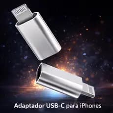 Adaptador USB-C para Lightning Compatível com iPhone