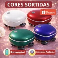 Massageador Elétrico Recarregável - Para Cabeça e corpo -  3 Velocidades