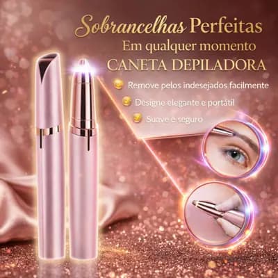 Caneta Depiladora de Sombrancelha Buço Nariz Orelha Elétrico USB Recarregável Profissional Portátil