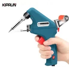 KIPRUN Ferro De Solda Manual Elétrico , 220V 60W Alimentador Automático De Estanho Máquina Eletrônica Kit De Ferramentas Ajustável Aquecimento Rápido