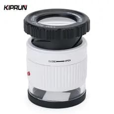 KIPRUN 30X Lupa De Aumento Ajustável , Com Luz UV LED Jóias Focal