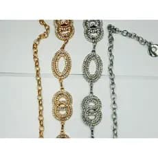 Novo diamante metal cintura corrente acessórios calças vestido versátil cinto de corrente