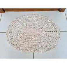 Tapete Parzinho Oval Croche ( Kit 02 Peças )