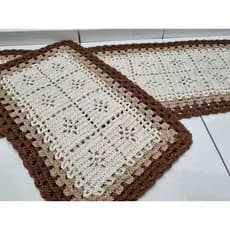 KIT Passadeira Especial Croche - Kit 03 Peças
