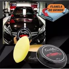 Cera Automotiva Carnaúba Limpadora Cleaner Wax Cadillac 150g Espuma Aplicadora Todas Cores Pintura  pano 28x28 brinde