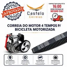correia do motor 4 tempos da bicicleta motorizada 5M 575-PREMIUM