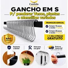 Ganchos para pendurar Vasos de parede de plantas jardim vertical.