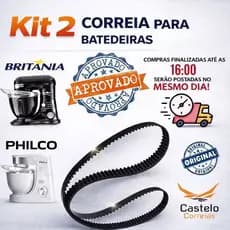 kit 2 -Correias para batedeira  planetária