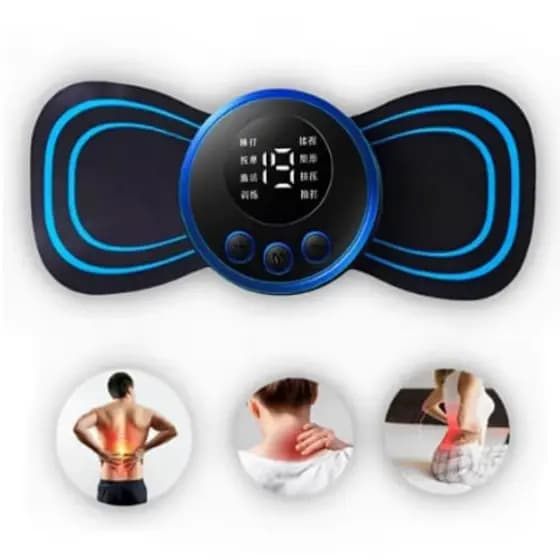 Mini Massageador Portátil Recarregável Dor Pescoço Coluna Pernas Alívio da Dor