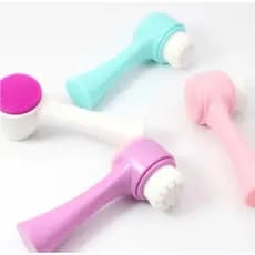 Escova de Limpeza Facial 2 em 1 Aparelho Massagem Dupla Face Escova De Limpeza De Cravos