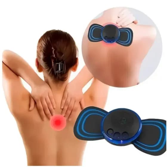 Mini Massageador Portátil Recarregável Elétrico Portátil Cervical EMS Alivia Dores Corpo Pescoço