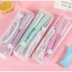 Mini Chapinha De Cabelo Portátil Prancha Portátil Bivolt Estojo