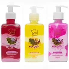 Gel Hidratante Corporal Virilha Babasoul Frutas Vermelhas Algodão Doce Iorgute de Morango 280ml