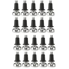 Kit Sapata Pé Nivelador 21mm + Bucha Sapata Niveladora Para Móveis