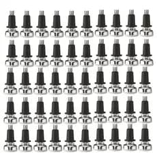 Kit com 50 Sapata Pé Nivelador Base 21mm Zincado