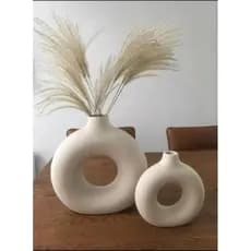 combo leve 2 kit vaso rosquinha decoração boho chic estilo minimalista