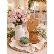 kit casamento vaso versatil 1 unidade e 10unidades porta mdf modelo casal