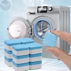KIT 6/10/15 Pastilhas para Limpeza de Máquinas de Lavar Roupas Efervescentes Multifuncional Limpador