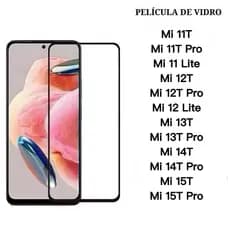 Kit 3Pcs/5Pcs Película De Vidro Temperado 3D Para Xiaomi Mi12T Mi13 Mi13T Mi14 Mi14T Pro Lite Mi 11T 12T 13T 14T 15T