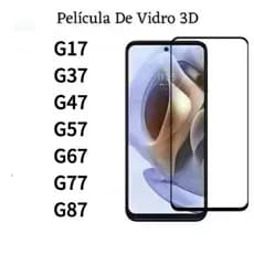 Kit 3Pcs/5Pcs Película De Vidro Temperado 3D Para Motorola G17 G37 G47 G57 G67 G77 G87 Power