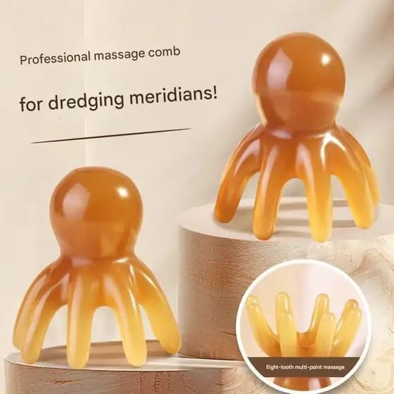 Pente De Massagem Cabeça Couro Cabeludo Raspadores De Corpo Facial Meridianos De Pescoço Gua Sha Stick Massageador De An