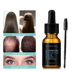 Crescimento de cílios Óleo Essencial Nutrir Cabelo Óleo Essencial Sobrancelha Crescimento Óleo Natural de Rícino Cabelo Sobrancelha Cílios Crescimento Sérum Óleo Fortalecimento de Cílios Crescimento de Cabelo de sobrancelha