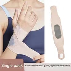 1 Peça Cinta De Pulso Elástica Faixas Artrite Entorse Pulseira Esportiva Unissex Respirável Mão Entorses Túnel Do Carpo