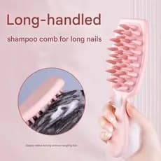 Escova De Shampoo Lavagem De Cabeça Ferramenta De Cuidados Com Os Cabelos Pente Cabelo Cabo Longo Acessórios Para Molhad