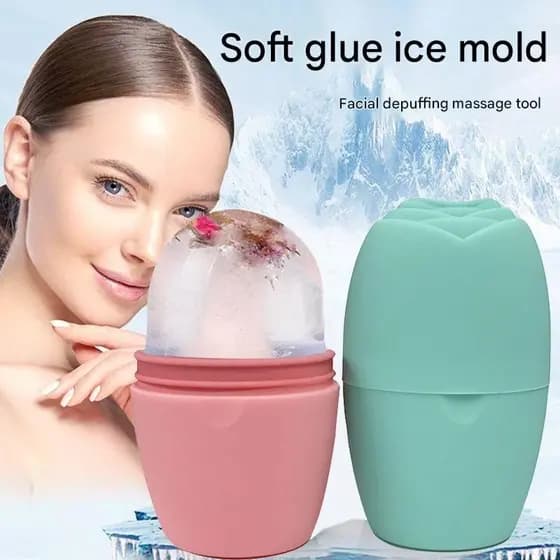 Rolo Facial De Gelo De Silicone Reutilizável Para Aliviar O Inchaço Do Rosto E Dos Olhos Massageador Beleza Ferramenta D