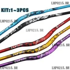 LUNJE Guidão De Bicicleta De Liga De Alumínio 318mm780mm MTB Barra Estrada Preto Vermelho Bule Gold Purple