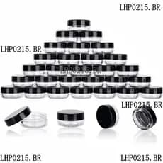 Novos Recipientes De 3g De Amostra Com Tampas De Bálsamo Para Os Lábios Vazios Mini Cosméticos