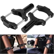 Suporte de montagem universal para motocicleta pára-choques modificado farol suporte spotlight extensão pólo quadro