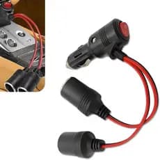 12V 24V Adaptador De Carregador De Energia Isqueiro Do Carro 1 A 3 Vias Soquete Divisor Fêmea Tomada Conector