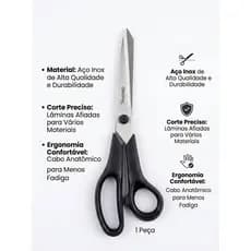 Tesoura Multiuso Inox 8 Polegadas 21cm Jocar Office