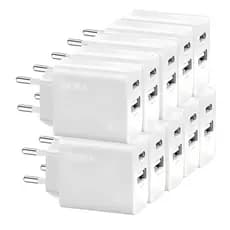 KIT 10x Carregador Usb 1Hora, Porta Usb A/C Pd20W Branco