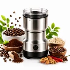 Moedor Café Elétrico Nima Japan 200W Inox 300ml 110V Moagem Grãos Temperos Pulse Rápido Potente