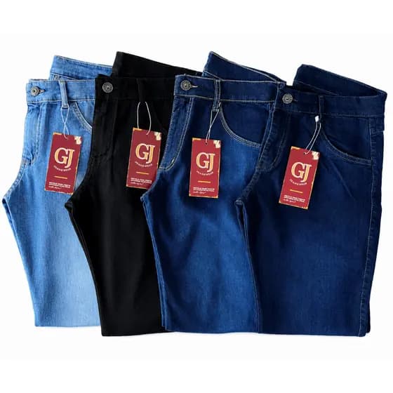 Kit 5 Calças Jeans Masculina Slim Elastano REVENDEDORES Liquida