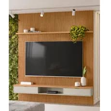KIT COM 50 PLACAS RIPADAS EM MDF AUTOCOLANTE 45X11 - ENVIO IMEDIATO