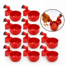 Kit 10 Bebedouros Automáticos P/Aves Galinha Pato Codorna