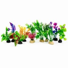 10 Planta Artificial decoração para aquário