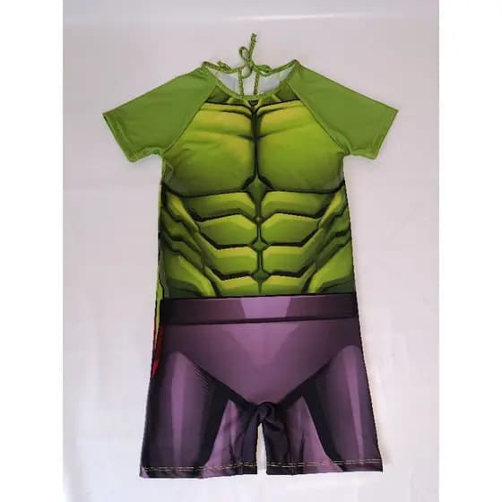 Fantasia Hulk criança Vingadores Heróis Envio Imediato FULL