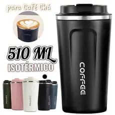 Copo Inteligente de Café em Inox 304 com Tampa Antiderrapante e Temperatura Display Digital