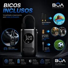 Compressor De Ar Elétrico Portátil Digital Ncher Pneu Carro Moto Bike Bicicleta Bola Piscina Inflável