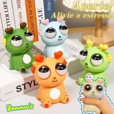 Brinquedo Anti-stress em Forma de Dragão com Olhos Saltitantes – Brinquedo Divertido e Ideal como Presente
