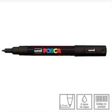 Caneta Posca Preto Pc-1m - Extra Fine
