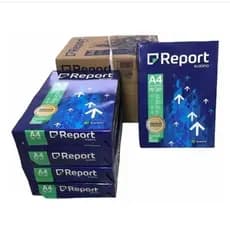 Caixa Papel Sulfite A4 Report 75g com 10 Pacotes 500 Folhas